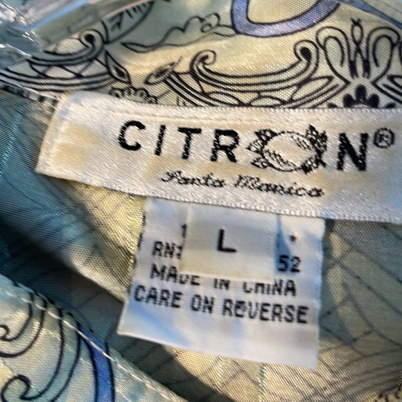 Special! CITRON SANTA MONICO 100% SILK 2-PIECE CAPRI OUTFIT $29 - Picture 6 of 11